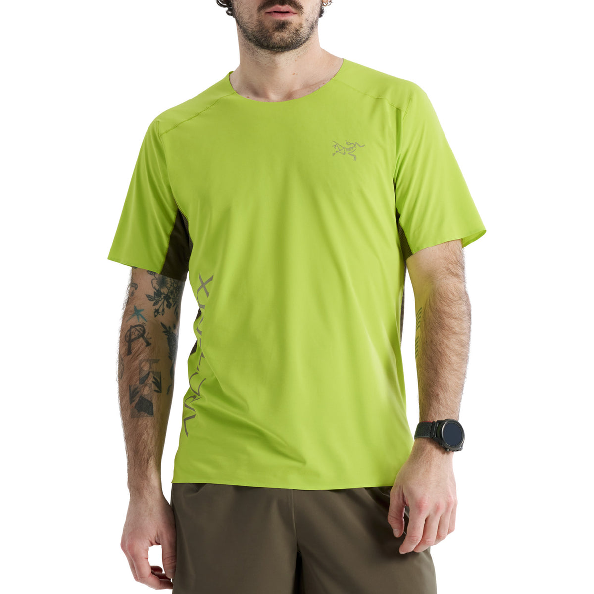 Arc'teryx Norvan Downword Logo Short-Sleeve Shirt - Men's Mantis/Tatsu