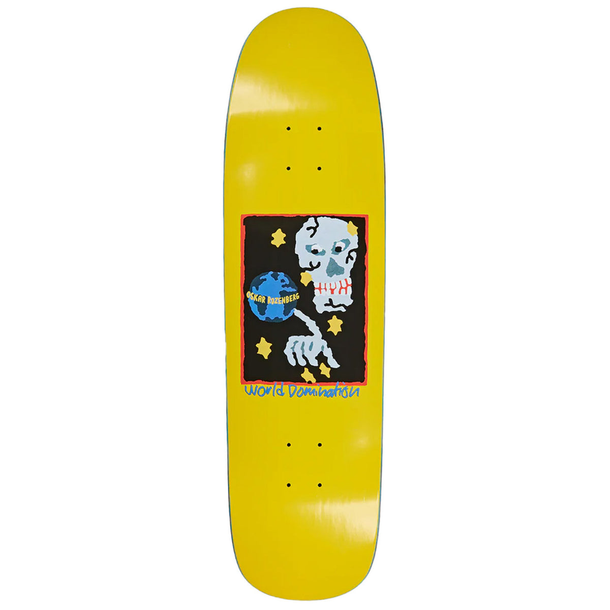 Polar Skate Co. Oskar Rozenberg World Domination Yellow P9 8.625 Skateboard Deck