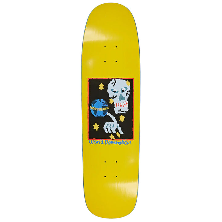 Polar Skate Co. Oskar Rozenberg World Domination Yellow P9 8.625 Skateboard Deck