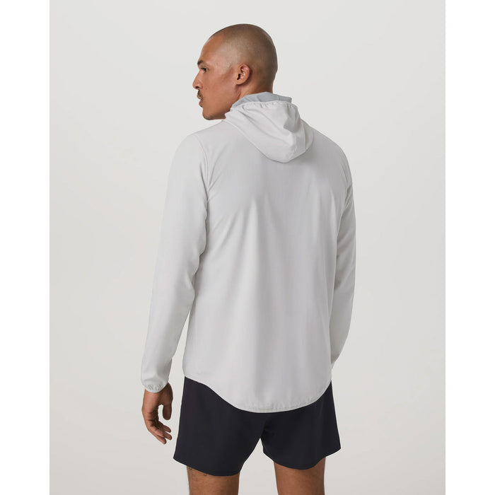Vuori Outdoor Trainer Shell Jacket - Men's Grey Mist Linen Texture