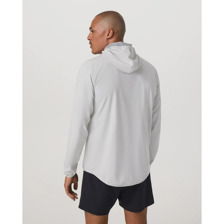 Vuori Outdoor Trainer Shell Jacket - Men's Grey Mist Linen Texture