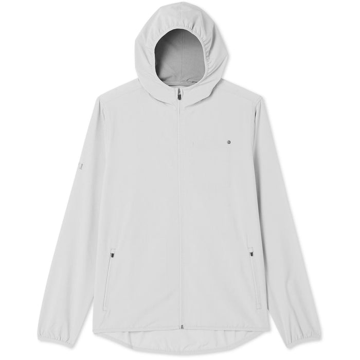 Vuori Outdoor Trainer Shell Jacket - Men's Grey Mist Linen Texture