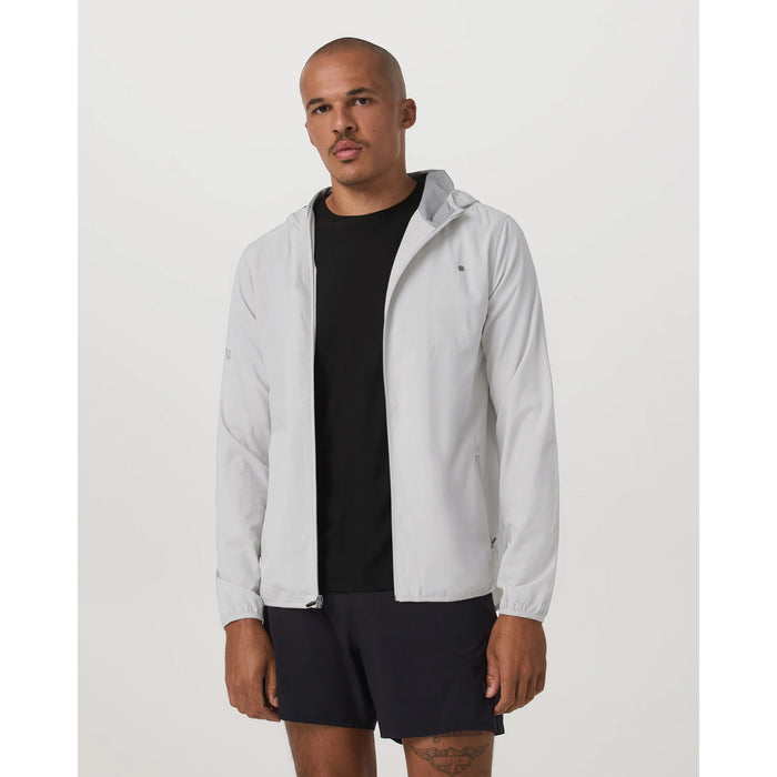 Vuori Outdoor Trainer Shell Jacket - Men's Grey Mist Linen Texture