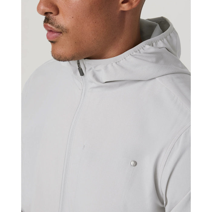 Vuori Outdoor Trainer Shell Jacket - Men's Grey Mist Linen Texture