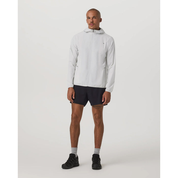 Vuori Outdoor Trainer Shell Jacket - Men's Grey Mist Linen Texture