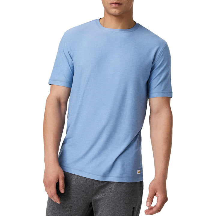 Vuori Strato Tech T-Shirt - Men's Isle Blue Heather