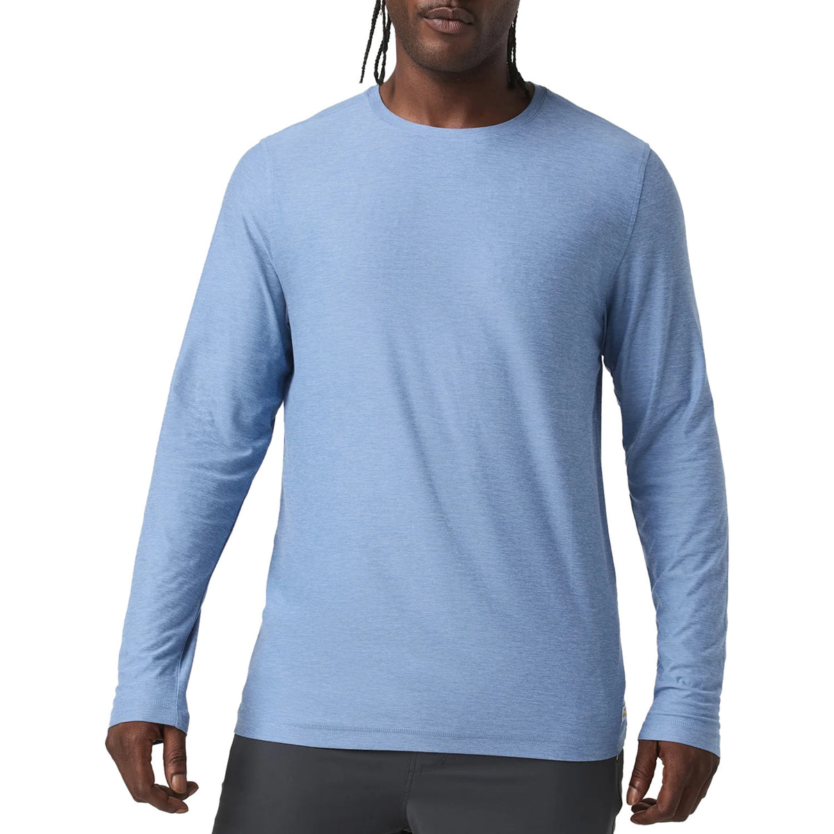 Vuori Long-Sleeve Strato Tech T-Shirt - Men's Isle Blue Heather