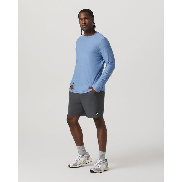 Vuori Long-Sleeve Strato Tech T-Shirt - Men's Isle Blue Heather