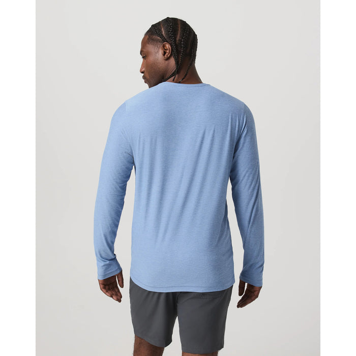 Vuori Long-Sleeve Strato Tech T-Shirt - Men's Isle Blue Heather
