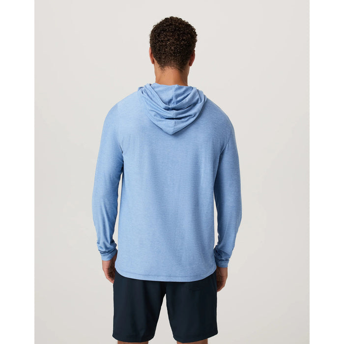 Vuori Strato Tech Hoodie - Men's Isle Blue Heather