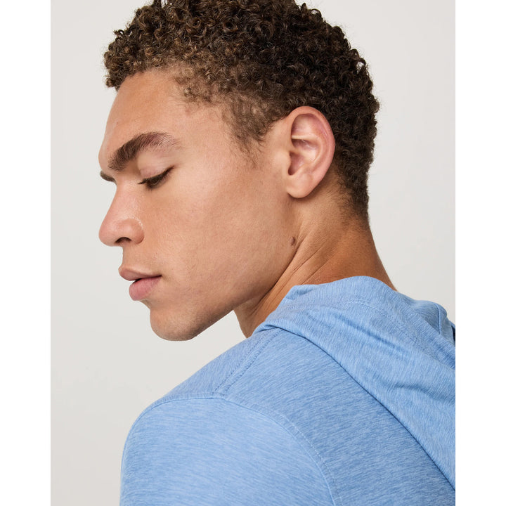 Vuori Strato Tech Hoodie - Men's Isle Blue Heather
