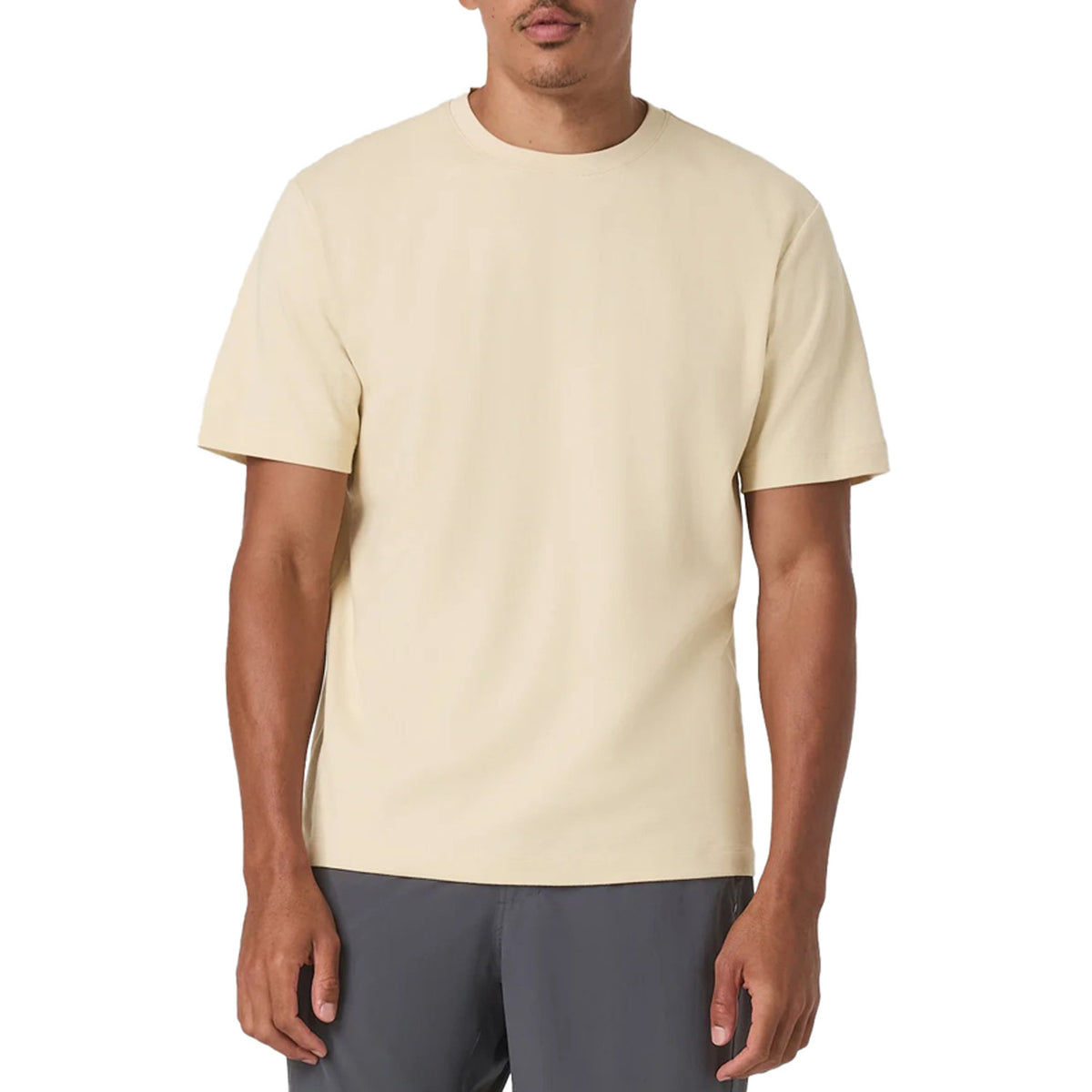 Vuori Short-Sleeve Heavyweight Relaxed T-Shirt - Men's Sandstone