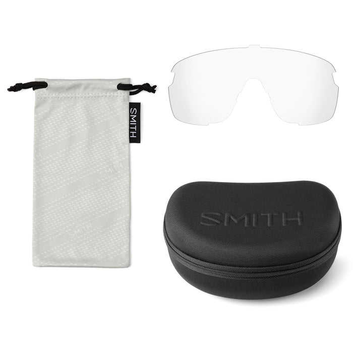 Smith Bobcat Sunglasses Matte Meteorite Crystal/ChromaPop Low Light Rose+Clear
