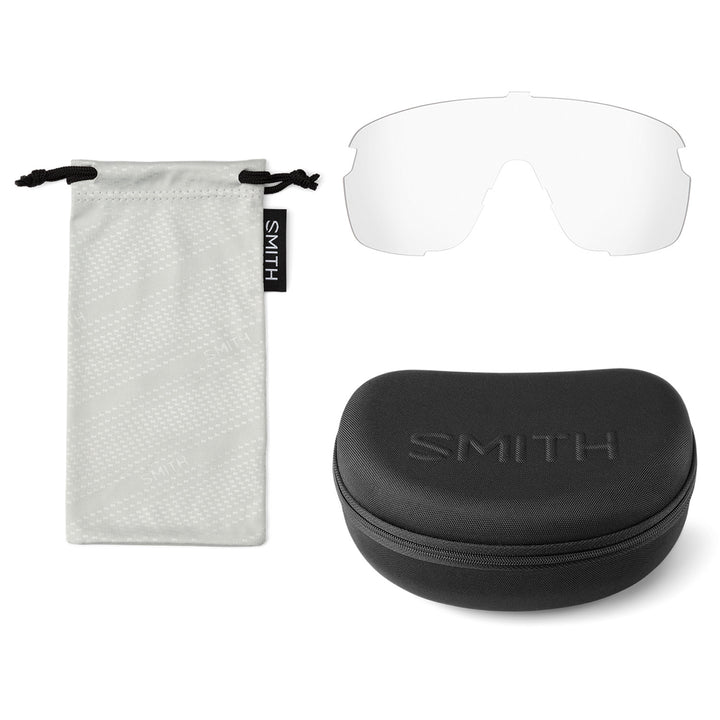 Smith Bobcat Sunglasses Matte Meteorite Crystal/ChromaPop Low Light Rose+Clear