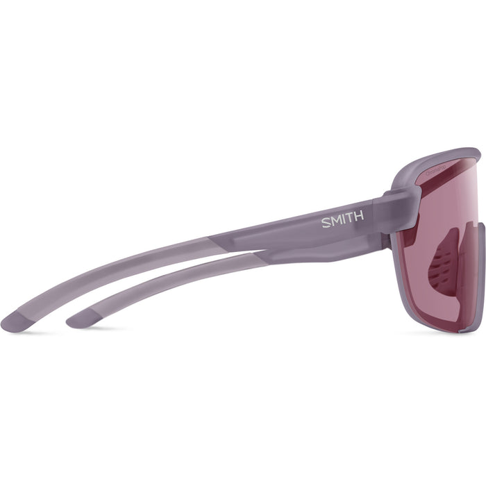 Smith Bobcat Sunglasses Matte Meteorite Crystal/ChromaPop Low Light Rose+Clear