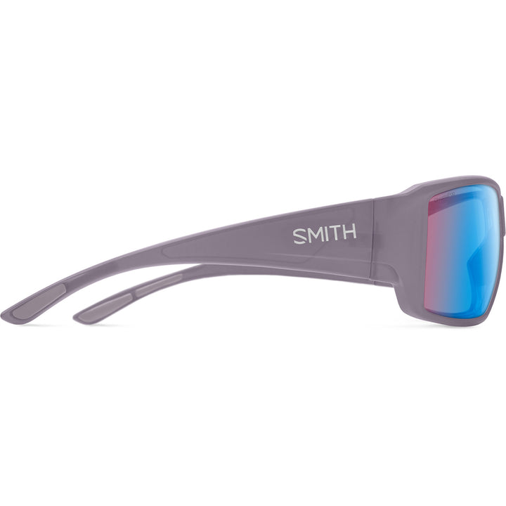 Smith Guide's Choice Sunglasses Matte Meteorite Crystal/ChromaPop Low Light Rose Blue Mirror