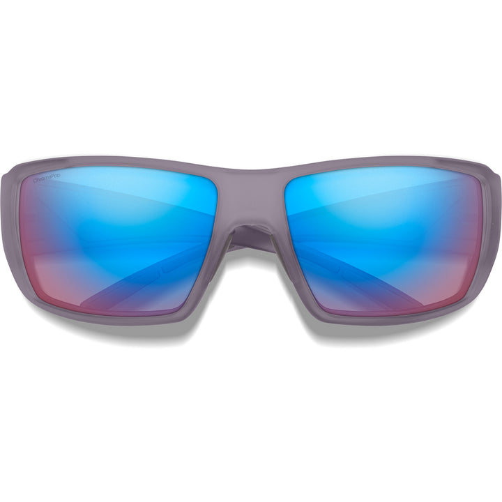 Smith Guide's Choice Sunglasses Matte Meteorite Crystal/ChromaPop Low Light Rose Blue Mirror