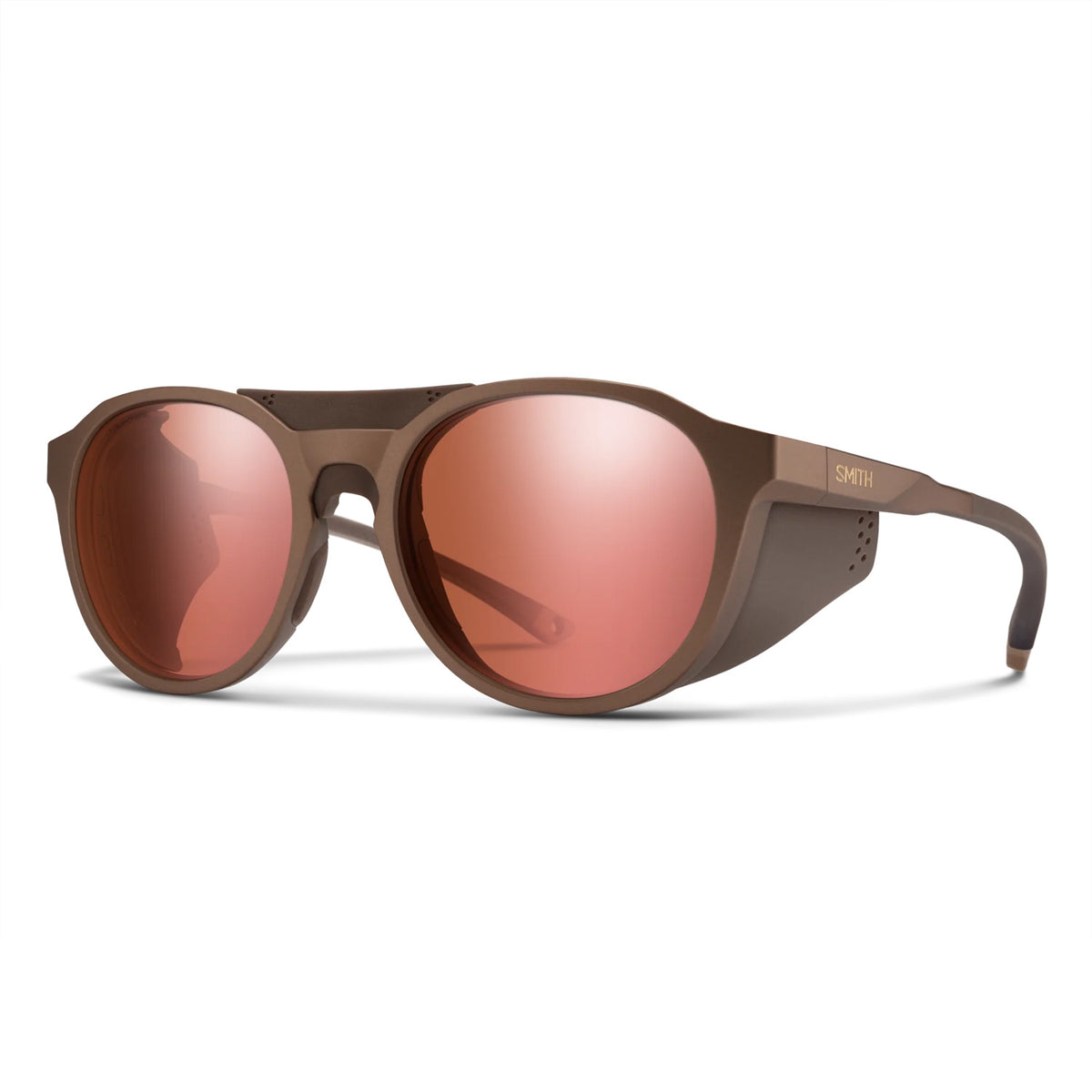 Smith Venture Sunglasses Matte Gold Dust/ChromaPop Glacier Photochromic Rose Gold Mirror