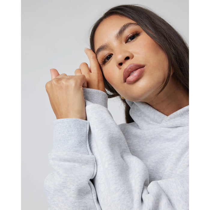 Vuori Restore Oversized Hoodie - Unisex Pale Grey Heather