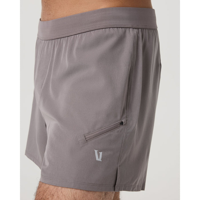 Vuori Qualify Lined 5" Shorts - Men's Smokey Grey
