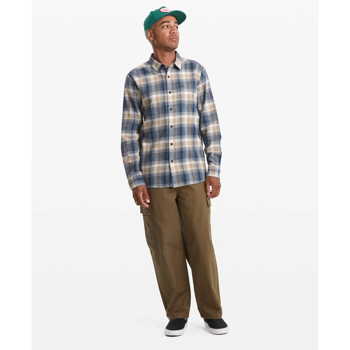 Volcom Caden Plaid Long-Sleeve Shirt - Men's Dirty White