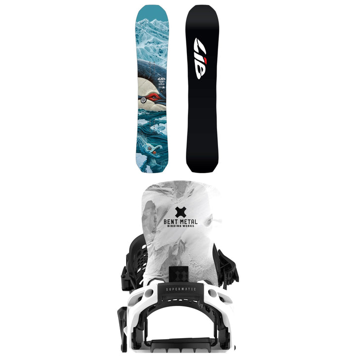 Lib Tech T. Rice Orca II Snowboard + Bent Metal Lightning Supermatic Snowboard Bindings