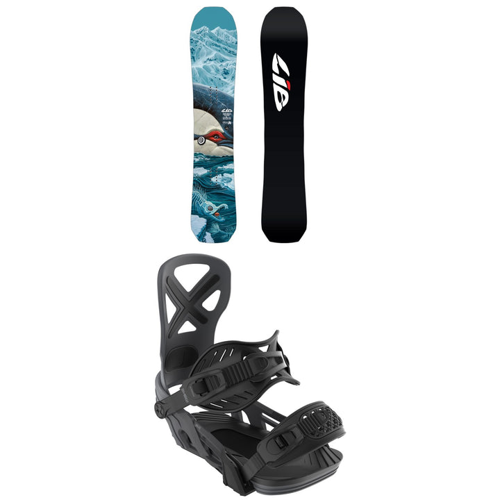 Lib Tech T. Rice Orca II Snowboard + Bent Metal Anvil Snowboard Bindings