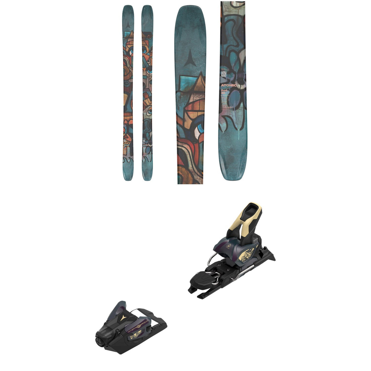 Atomic Bent 90 Skis + Atomic Strive 12 GW Ski Bindings 2026