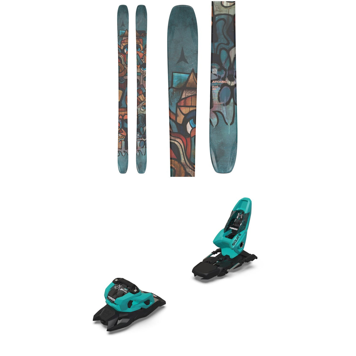 Atomic Bent 90 Skis + Marker Squire 11 Ski Bindings 2026