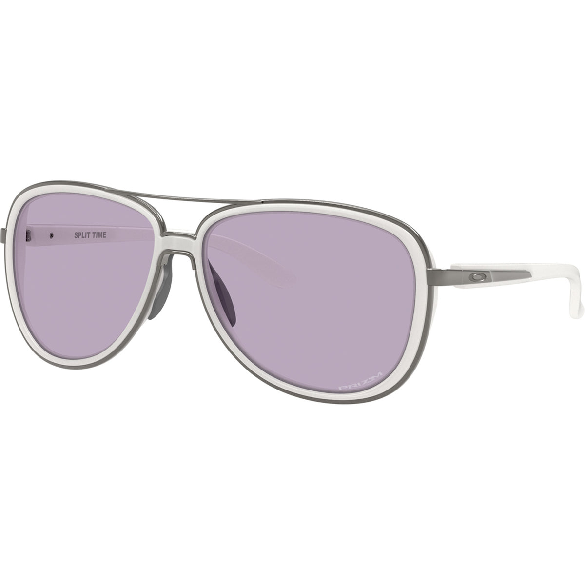 Oakley Split Time Sunglasses - Women's Matte Transparent Mist/Prizm Slate