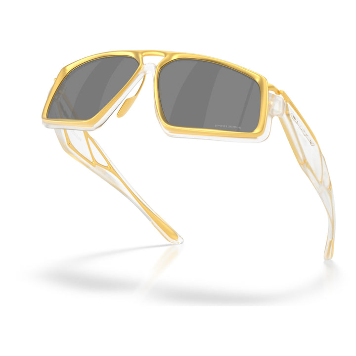 Oakley Massilon Sunglasses Matte Clear & Gold/Prizm Black