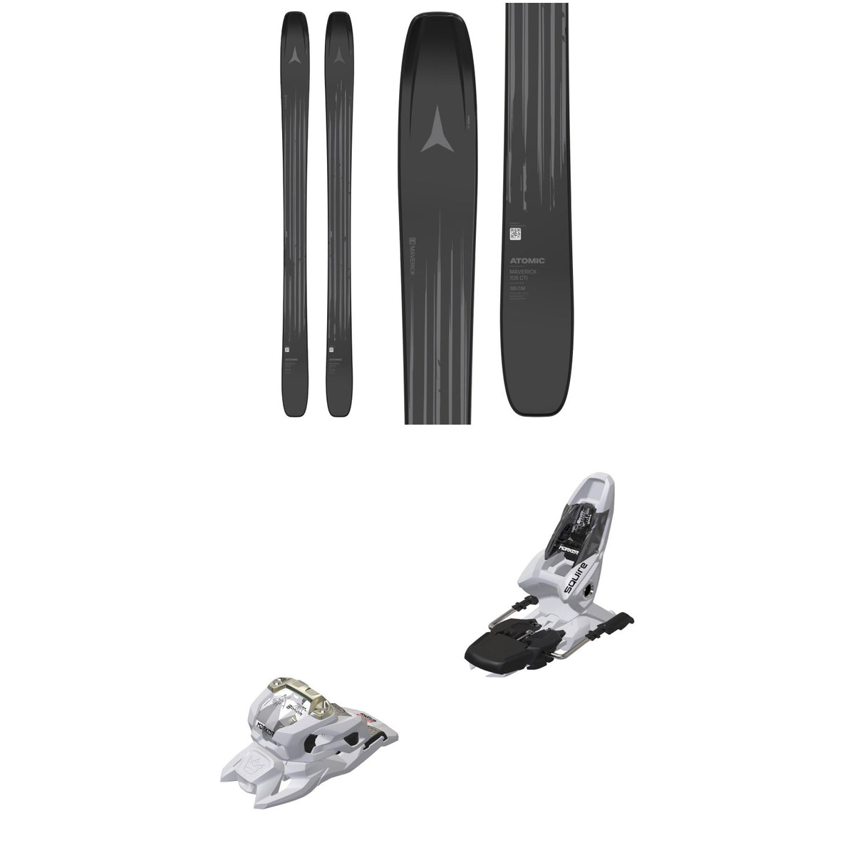 Atomic Maverick 105 CTI Skis + Marker Squire 11 Ski Bindings 2026