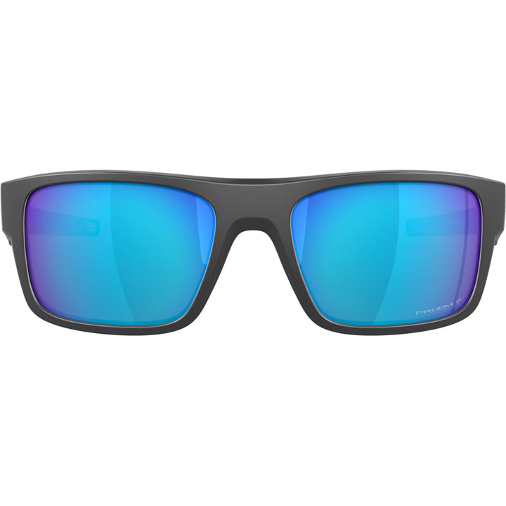 Oakley Drop Point Sunglasses Matte Dark Grey/Prizm Sapphire Polarized