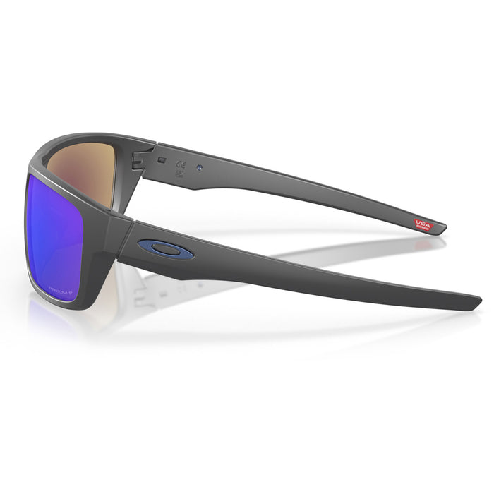 Oakley Drop Point Sunglasses Matte Dark Grey/Prizm Sapphire Polarized