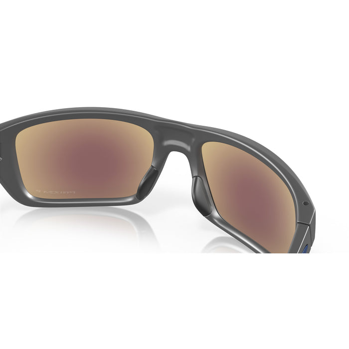 Oakley Drop Point Sunglasses Matte Dark Grey/Prizm Sapphire Polarized