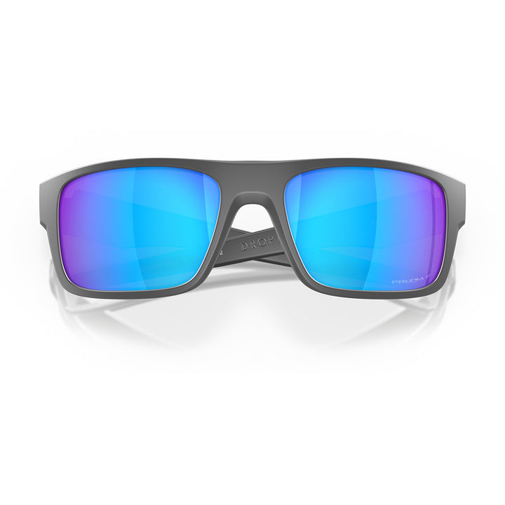 Oakley Drop Point Sunglasses Matte Dark Grey/Prizm Sapphire Polarized