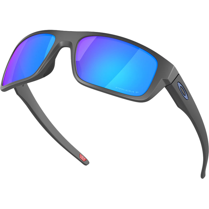 Oakley Drop Point Sunglasses Matte Dark Grey/Prizm Sapphire Polarized