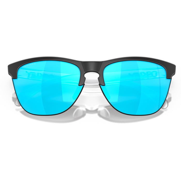 Oakley Frogskins Lite Sunglasses Matte Black/Matte Clear/Prizm Sapphire