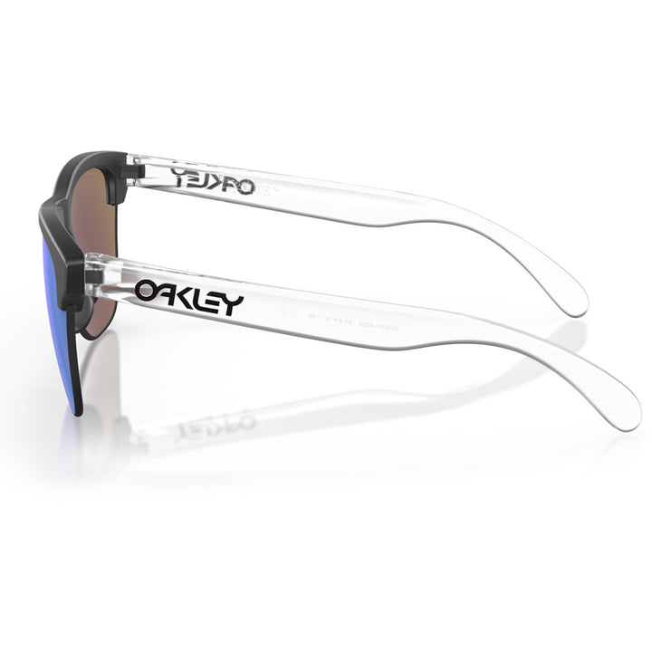 Oakley Frogskins Lite Sunglasses Matte Black/Matte Clear/Prizm Sapphire