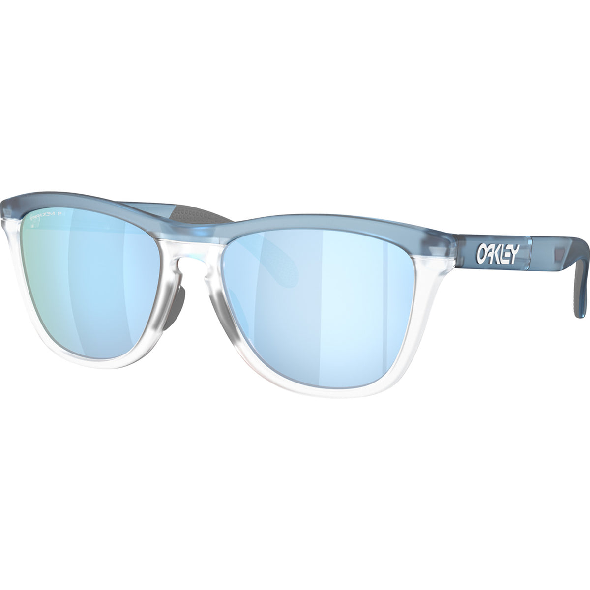 Oakley Frogskins Range XL Sunglasses Transparent Stonewash/Prizm Deep Water Polarized