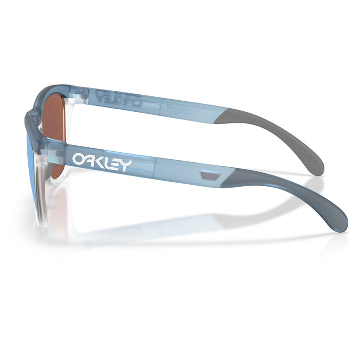 Oakley Frogskins Range XL Sunglasses Transparent Stonewash/Prizm Deep Water Polarized