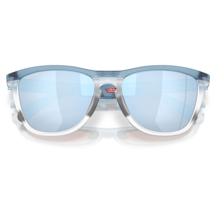 Oakley Frogskins Range XL Sunglasses Transparent Stonewash/Prizm Deep Water Polarized