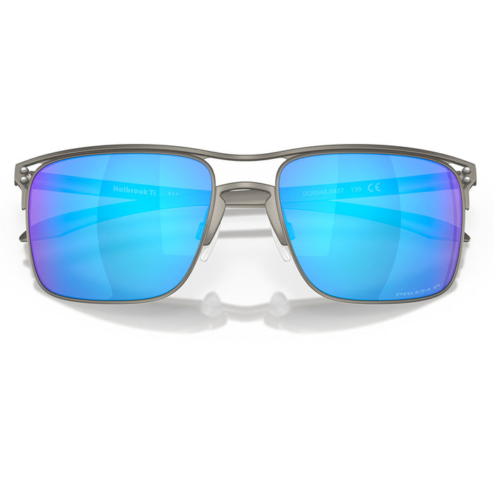 Oakley Holbrook Ti Sunglasses Matte Gunmetal/Prizm Sapphire Polarized