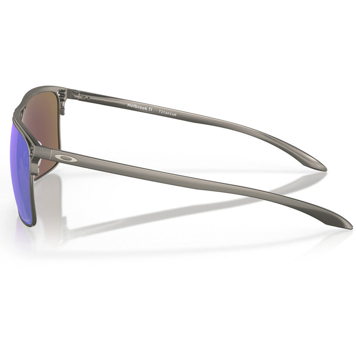 Oakley Holbrook Ti Sunglasses Matte Gunmetal/Prizm Sapphire Polarized