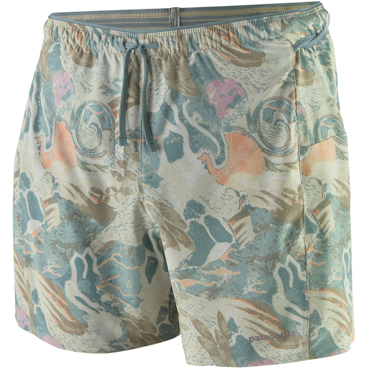Patagonia Strider Pro 5" Shorts - Men's Moon Tripper: Weathered Stone