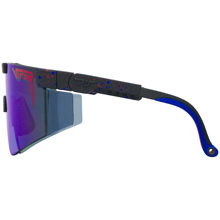 Pit Viper The Original Wide Sunglasses Peacekeeper Z87 + Blue