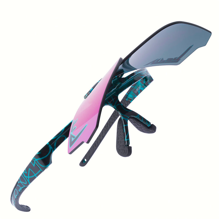 Pit Viper Flip-Offs Wide Sunglasses Voltage Pink/Purple