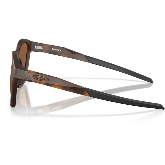 Oakley Shackle Sunglasses Matte Tortoise/Prizm Tungsten