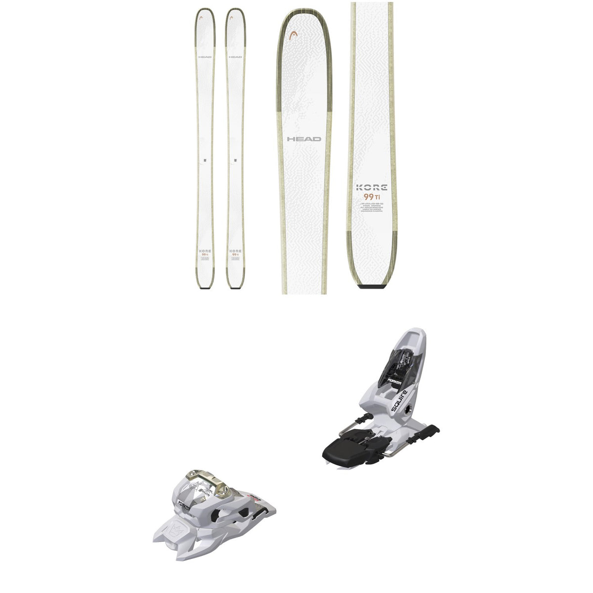 Head Kore 93 Ti W Skis - Women's + Marker Squire 11 Ski Bindings 2026
