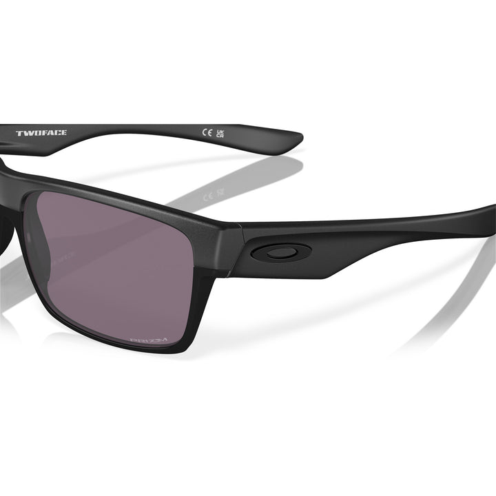 Oakley Two Face Sunglasses Steel/Prizm Grey